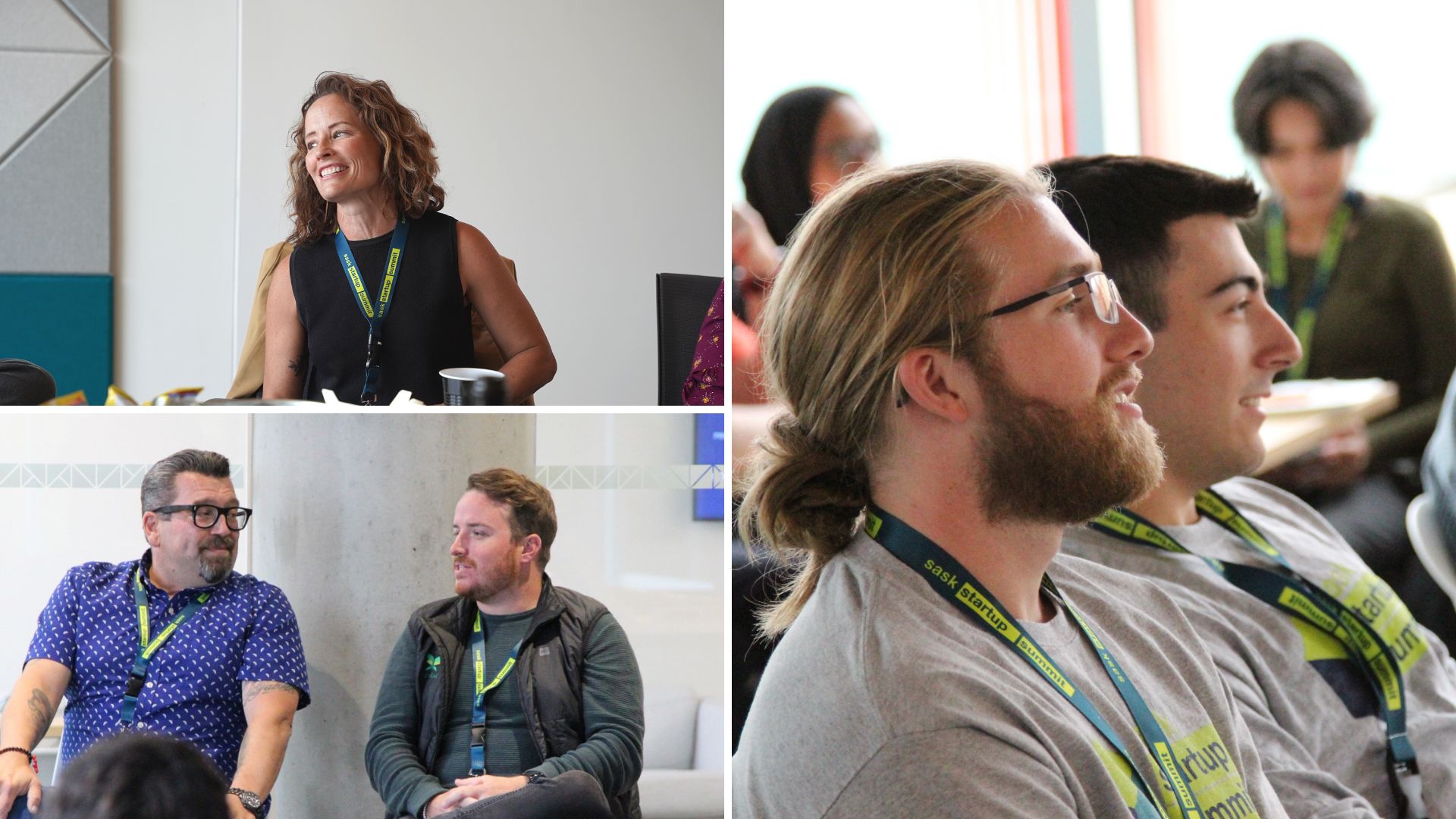 Speakers sitting during the future founders panels