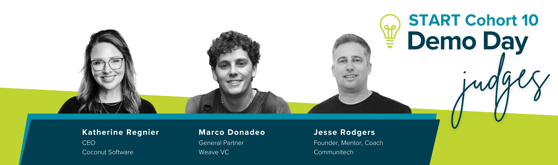 Judges for START Cohort 10 Demo Day