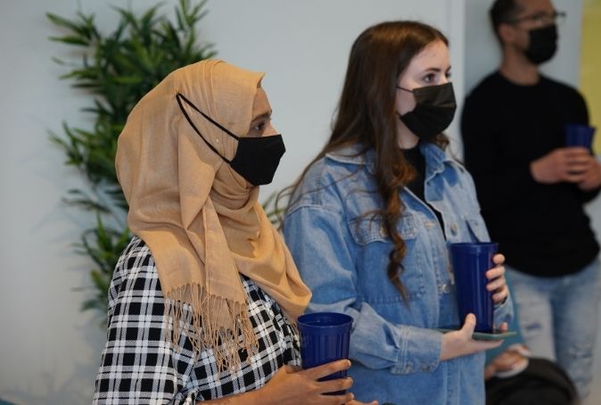 Photo of two women in tech at a Cultivator event