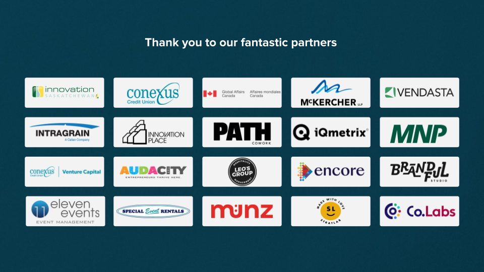 Sask Startup Summit Partner Logos